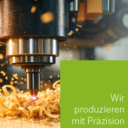 Wir  produzieren mit Präzision