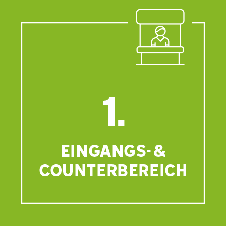 1. Eingangs- & Conterbereich